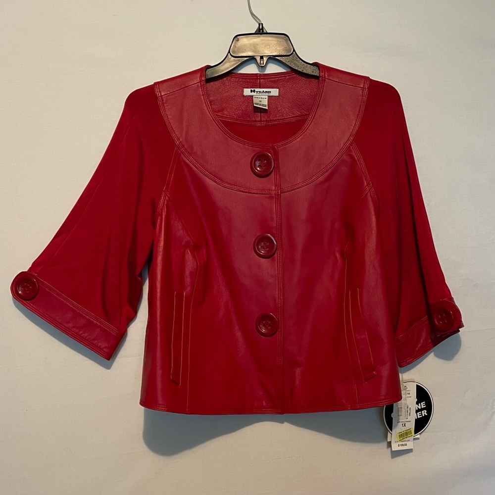 Nygard New w/Tags Swing Swacket (Jacket) Deep Red Size 1X BEAUTIFUL!